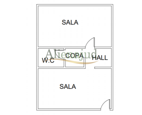 Foto de Conjunto comercial c/ área útil de 34,99m² situado na Rua Martim Afonso em Santos/SP