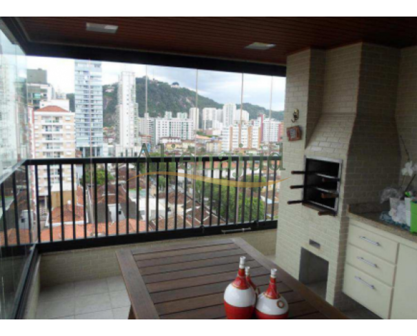 Foto de Apart. c/ área útil de 145,816m² e 2 vagas de garagem situado na Rua Paraíba em Santos/SP