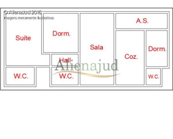 Foto de Apartamento 44 do Edifício Le Club Residense - Bairro Campo Grande - Santos/SP