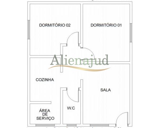 Foto de DIREITOS - Apart. 2 dorms. c/ área construída de 51,81 m² - Vila São Jorge - Santos/SP