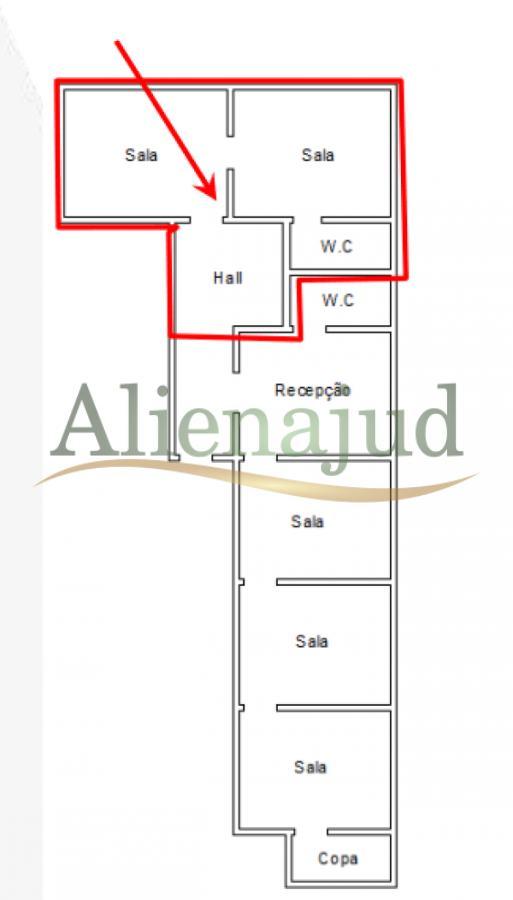 Conj. comercial c/ área útil de 38,70m² situado na Rua Adhemar de Figueiredo Lyra Conj. comercial c/ área útil de 38,70m² situado na Rua Adhemar de Figueiredo Lyra, localizado em Santos - SP