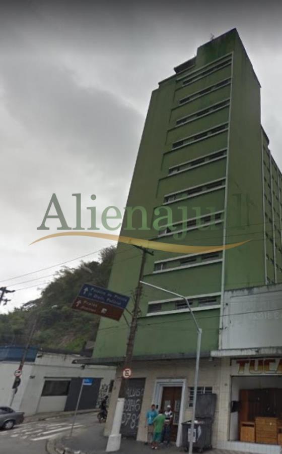 Apart. 1 dorms c/ área útil de 18m² situado a Av. São Francisco - Centro - Santos/SP